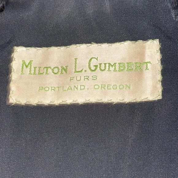 ❤️ Women’s VINTAGE MILTON L. GUMBERT PORTLAND, OREGON Glossy Fur Jacket Soft - Picture 7 of 12